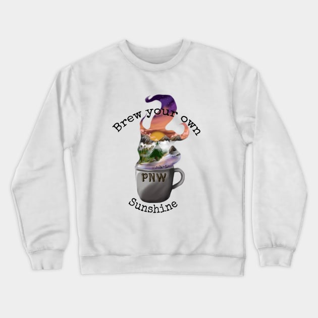 PNW Sunshine Crewneck Sweatshirt by Colors of Obsidian